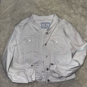 Southern Tide White Denim Jacket